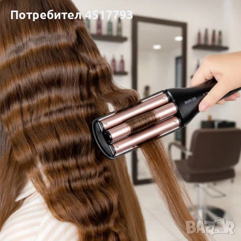Преса за къдрене на коса 4in1 Muhler MHS-999, снимка 6 - Преси за коса - 53641326