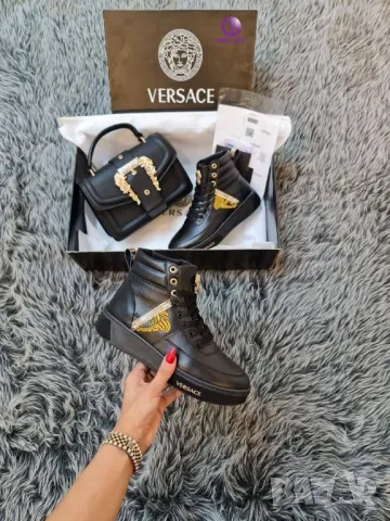 дамски кецове и чанта versace , снимка 4 - Дамски ежедневни обувки - 46931428