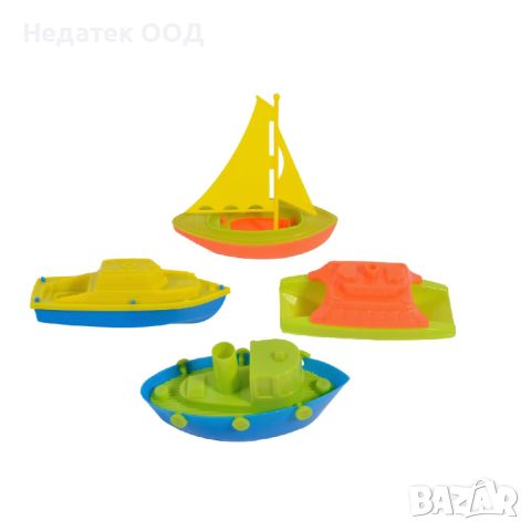 Пясък, Морски комплект , Цветни лодки , 4 бр., снимка 1 - Надуваеми играчки - 46169268