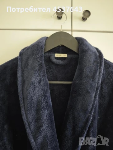 Супер топъл домашен халат Oysho - син и бял цвят, снимка 3 - Други - 51072818