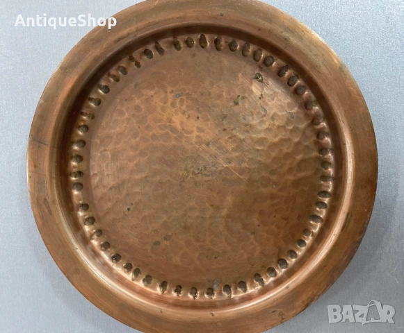 Чиния, плато. Кована мед. Ръчна изработка, снимка 2 - Антикварни и старинни предмети - 54178787