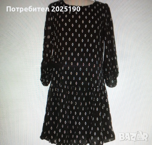 Дамска черна рокля Н&М 