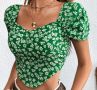 SHEIN VCAY зелена тениска, снимка 1 - Тениски - 45081415
