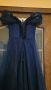 Бална рокля в тъмно син цвят , снимка 1 - Сватбени рокли - 45255953