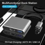 Хъб USB C към HDMI адаптер, Type C to HDMI 4К, USB 3.0 and Type C PD, снимка 3