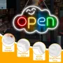 42 x 26 см LED неонова табела “OPEN“, с превключвател за ВКЛ./ИЗКЛ., снимка 3