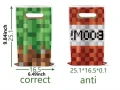 Minecraft Майнкрафт 10 бр торбички за сладки подарък рожден ден парти, снимка 3