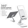 Стойка за телефон за Бюро, Маса, Digital One SP00994 , въртяща се на 360 гр., Универслана, бяла,  ре, снимка 4