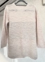 Скандинавско ръчно плетиво - нежен пуловер с фин люрекс, снимка 2