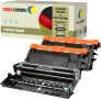Комплект Toner Experte: 1 барабан DR3400 и 2 тонера TN3480 за Brother, снимка 3
