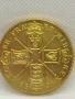 позлатена английска монета репродукция , снимка 1