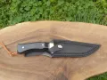 Ловен нож Browning с кожена кания,фултанг, снимка 3
