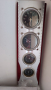 Часовник с барометър, термометър и влагомер , снимка 1 - Стенни часовници - 45012435