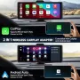 Нов Мини Безжичен CarPlay за iPhone Авто Свързване в Секунди Айфон кола, снимка 4