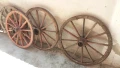 масивни колела от каруца - огромни , снимка 4