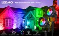 LED градинска лампа RGB с Ground Spike 10 W 1000 LM прожектор за открито IP65 Опаковка от 4, снимка 7