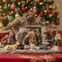 Коледен комплект „Рождество Христово“ – сцена с ясли и фигурки, снимка 5