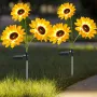 Градинска Соларна лампа Слънчоглед, снимка 1