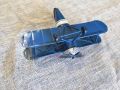 Стара метална играчка на витлов самолет, снимка 5