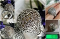 Впечатляващ, масивен сребърен пръстен, снимка 1