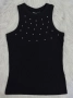черен потник с перлички, снимка 3