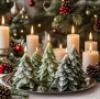 3D Грамадна елха Силиконов молд форма за свещи гипс сапун смола , снимка 3