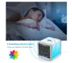 Мини преносим климатик, охлаждане на въздуха с LED светлина и USB, снимка 4