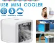 Мини преносим климатик, охлаждане на въздуха с LED светлина и USB, снимка 1