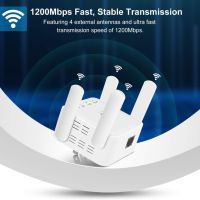 WiFi усилвател на сигнала за дома: 1200Mbps 2.4&5GHz двулентов безжичен WiFi , снимка 2 - Други стоки за дома - 45436298