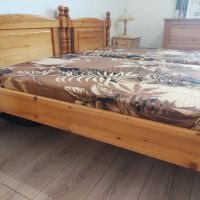 Единични дървени легла с матрак, снимка 3 - Спални и легла - 45264958