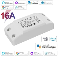 16A WiFi Smart Switch Smart Home Безжичен контролен превключвател, снимка 1 - Друга електроника - 44942460