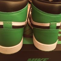 Jordan 1 lucky green high, снимка 3 - Спортни обувки - 45608507