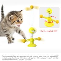 Забавна и възпитателна въртяща се играчка за котки - цвета се изпраща според наличността в склада, снимка 3 - За котки - 45840923
