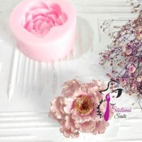 3D грамаден Красив Карамфил цвете силиконов молд форма фондан гипс шоколад свещ декор, снимка 1 - Форми - 45175065