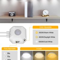 MORIACC Вътрешно LED осветление за кухня, под шкаф, под плот, за гардероб, с таймер, 6 бр., снимка 7 - Лед осветление - 45099716