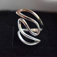 сребърен комплект обеци с пръстен , снимка 2 - Бижутерийни комплекти - 45288443