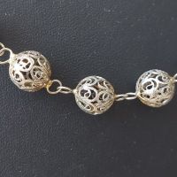 Стара сребърна филигранна огърлица-сребро 900, снимка 2 - Колиета, медальони, синджири - 45594591