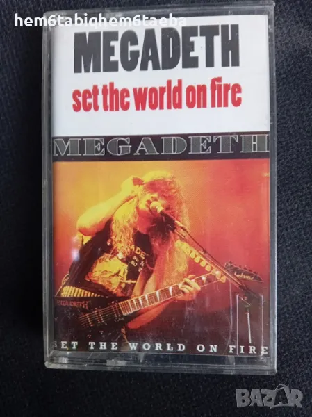 РЯДКА КАСЕТКА - MEGADETH - Set the World on Fire - Live Bootleg, снимка 1