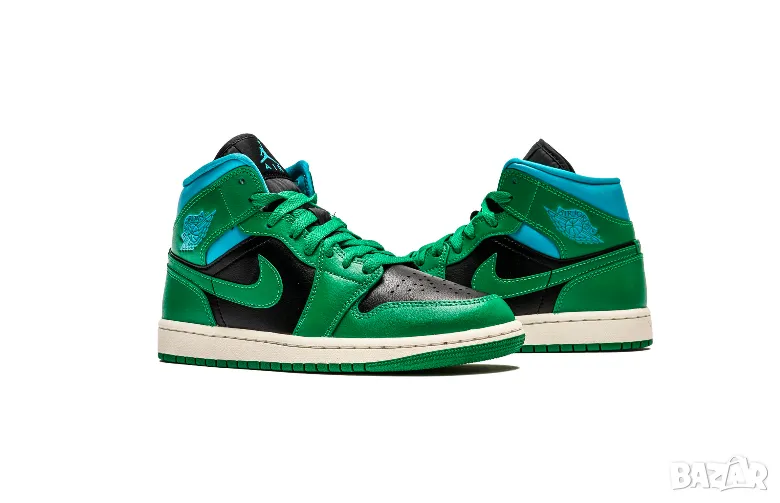 оригинални маратонки  Nike Air Jordan 1 Retro Mid Lucky Green Aquatone номер 36 -36,5, снимка 1