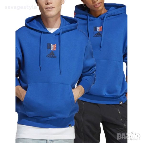 ADIDAS Paris Graphic Unisex Hoodie Blue, снимка 1