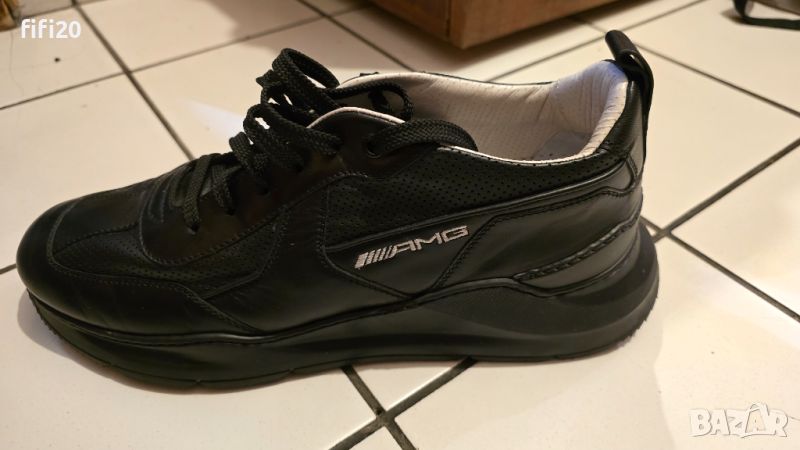 Оригинални мъжки сникърси Santoni for AMG, снимка 1