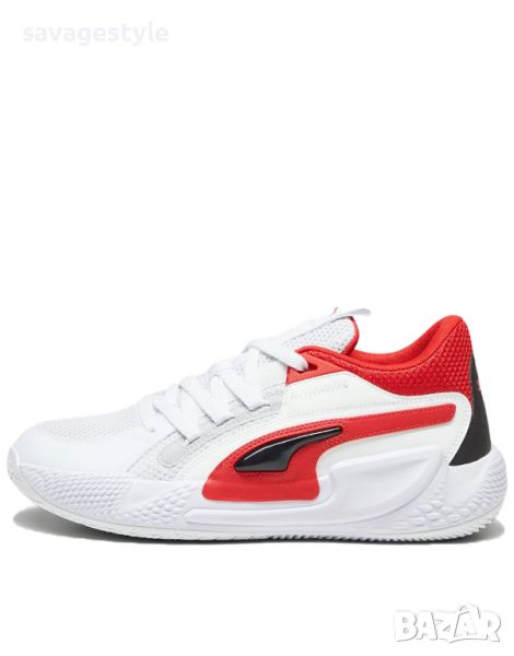 Мъжки маратонки PUMA Court Rider Chaos Team Basketball Shoes White/Red, снимка 1