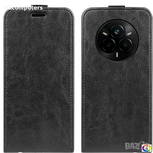 Realme 14 Pro 5G Flip3 Кожен Калъф2 и Скрийн Протектор, снимка 1