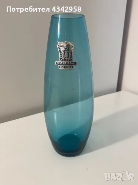 Glas vase Fisher. Sophie.1960, снимка 1