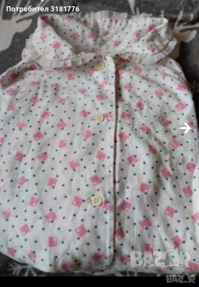 Дамска бархетена нощница., снимка 1