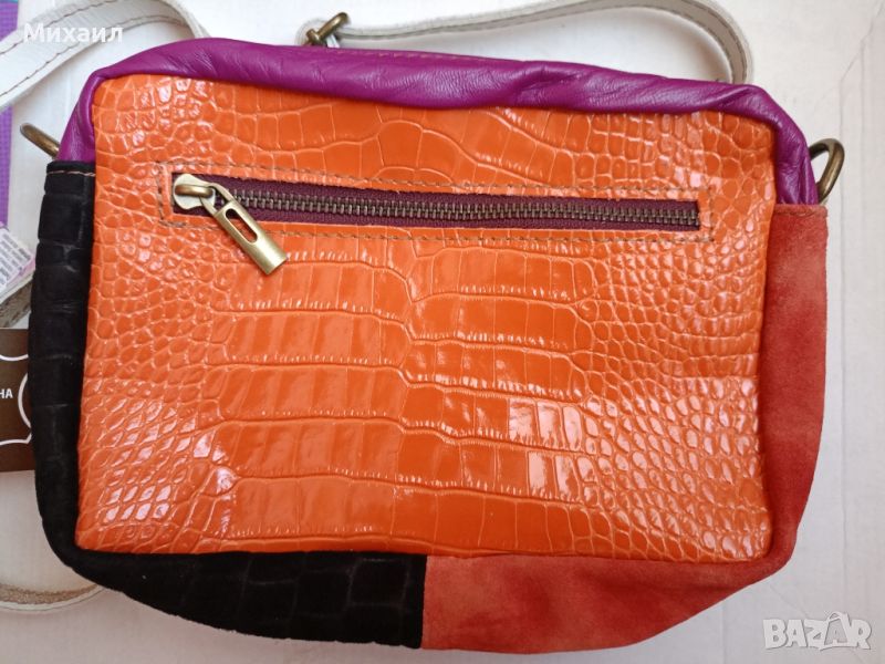 Дамска чанта от естествена кожа Genuine Leather, снимка 1