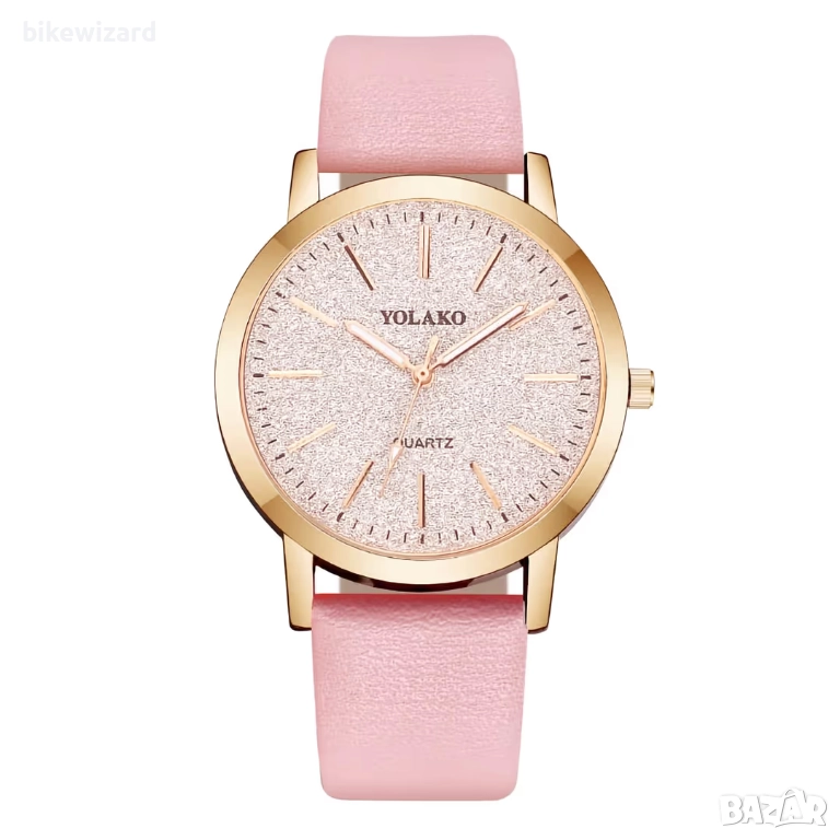 Дамски аналогов кварцов часовник OFFCUP с кожена каишка, 39 мм корпус НОВ, снимка 1