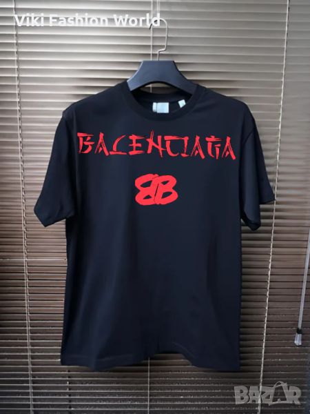 Мъжки тениски с лого и надпис BALENCIAGA , снимка 1