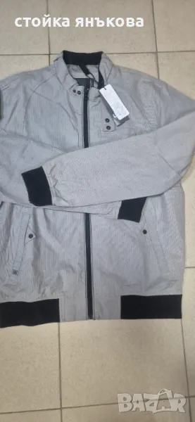 Страхотно мъжко яке, изчистено в сиво, снимка 1