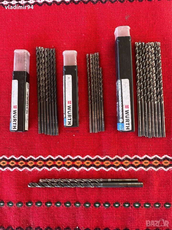 Wurth zebra Свредла за метал 3mm/3,5mm/4mm, снимка 1